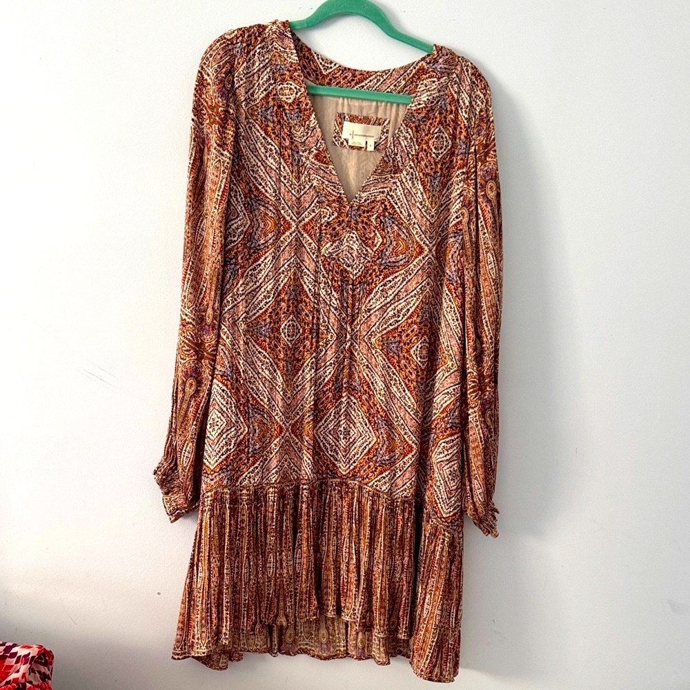Anthropologie Multicolor Patterned Dress